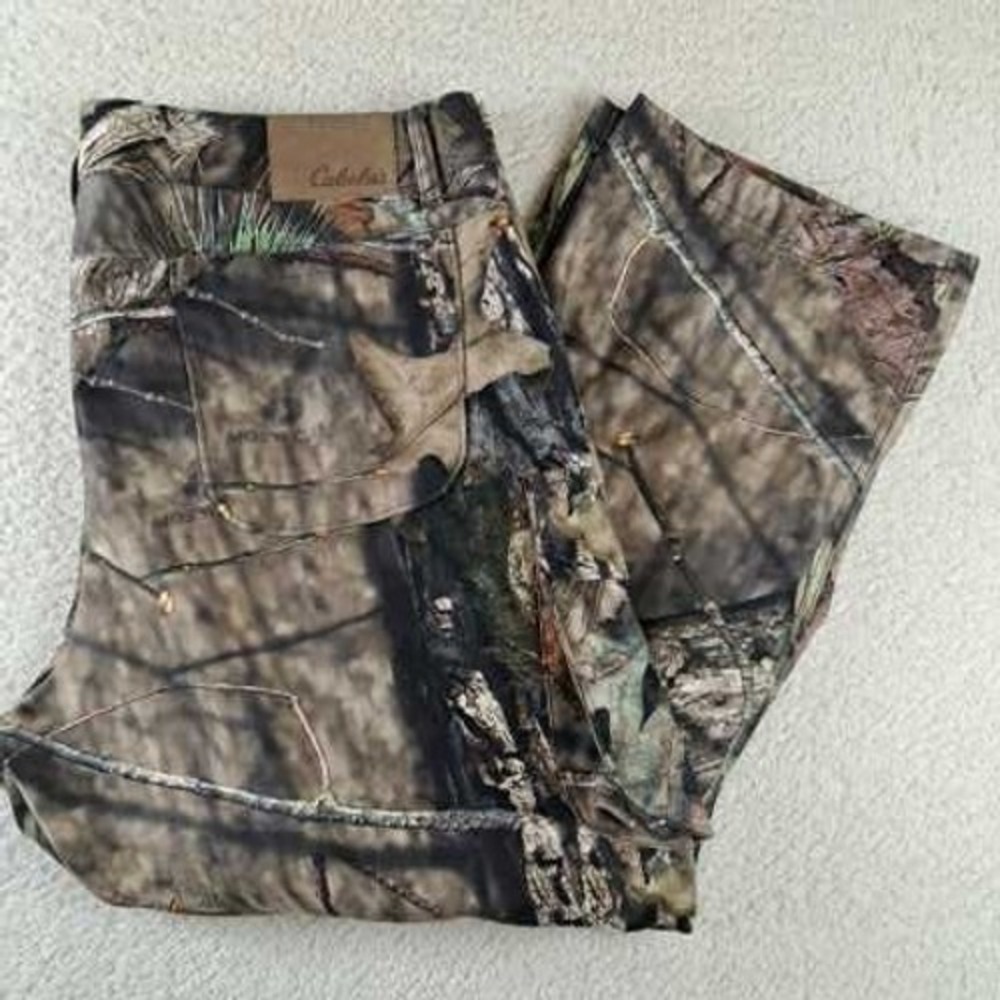 Cabela's Mossy Oak Camouflage Hunting Cargo Pants Men's 38 Regular Polyester